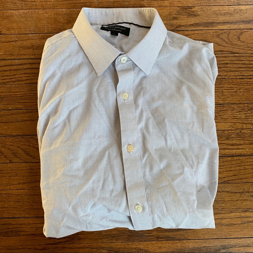 Banana republic men’s slim dress shirt large